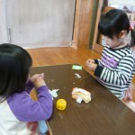 糊でペタペタ