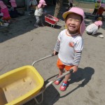 手押し車がお気に入り～！