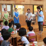 今から夕食。給食の先生へ･お礼