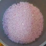 ぴんく色に炊き上がりました。