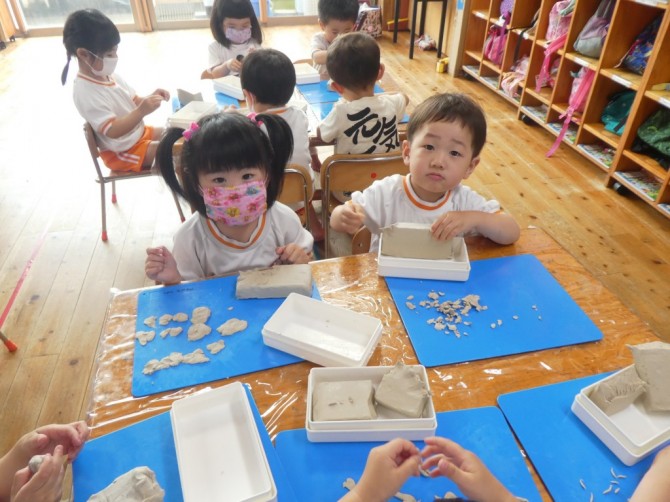 うさぎ組（粘土遊び） 何をつくろうかな～